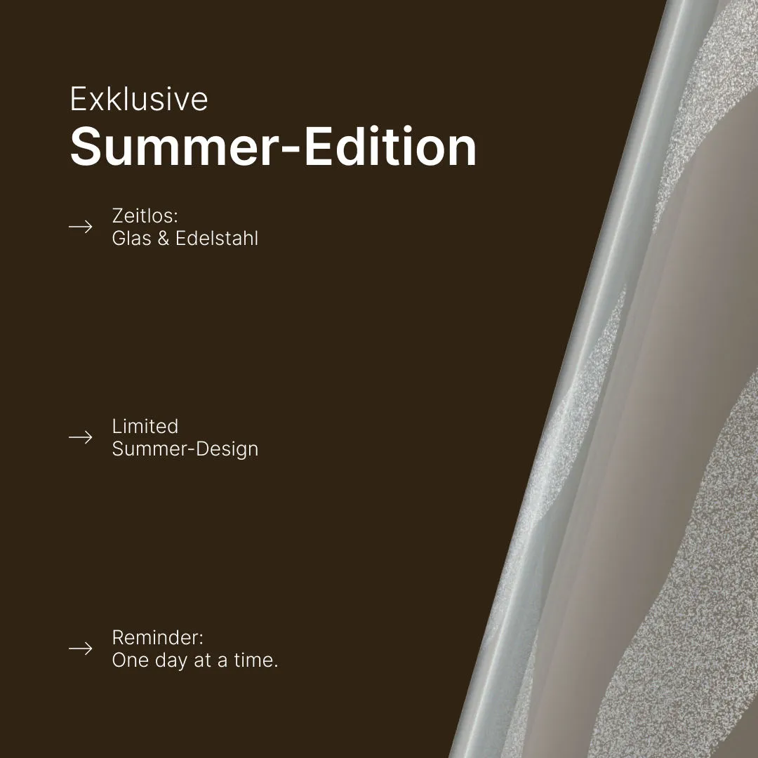 Vetain Glasflasche 420 ml Trinkflasche transparent