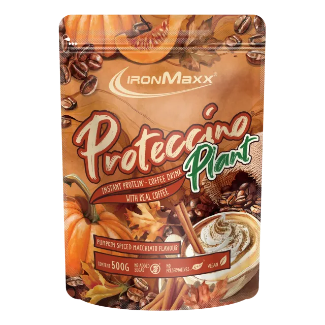 IronMaxx Proteccino Plant Pumpkin Spiced Macchiato 500g vegan