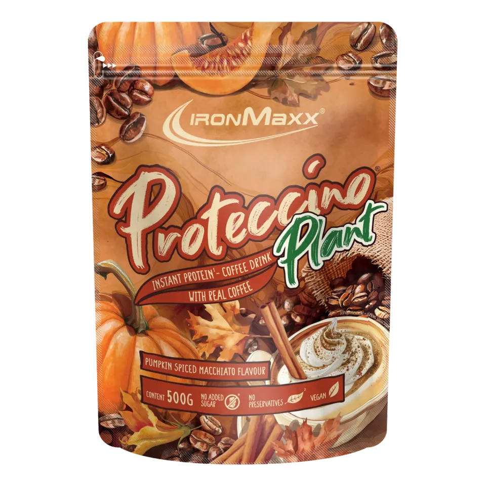 IronMaxx Proteccino Plant Pumpkin Spiced Macchiato 500g vegan