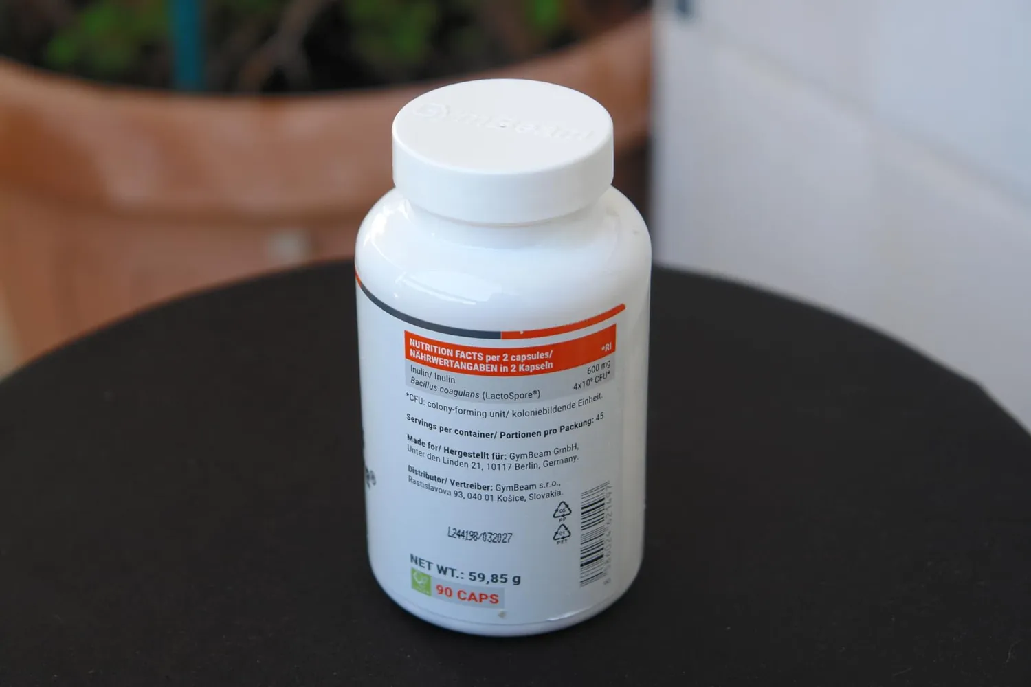 GymBeam Lactospore Probiotika Kapseln 90 Stk 4 Mrd Kulturen