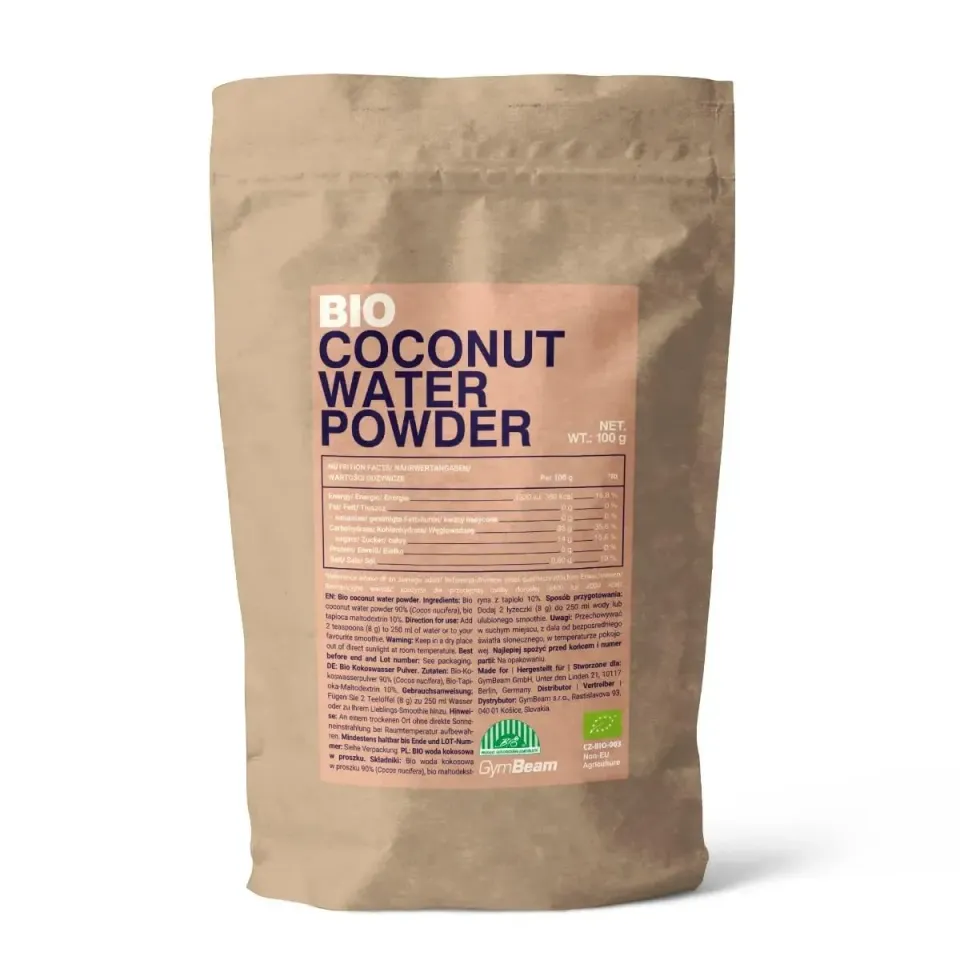 GymBeam BIO Kokosnusswasser Pulver 100g vegan