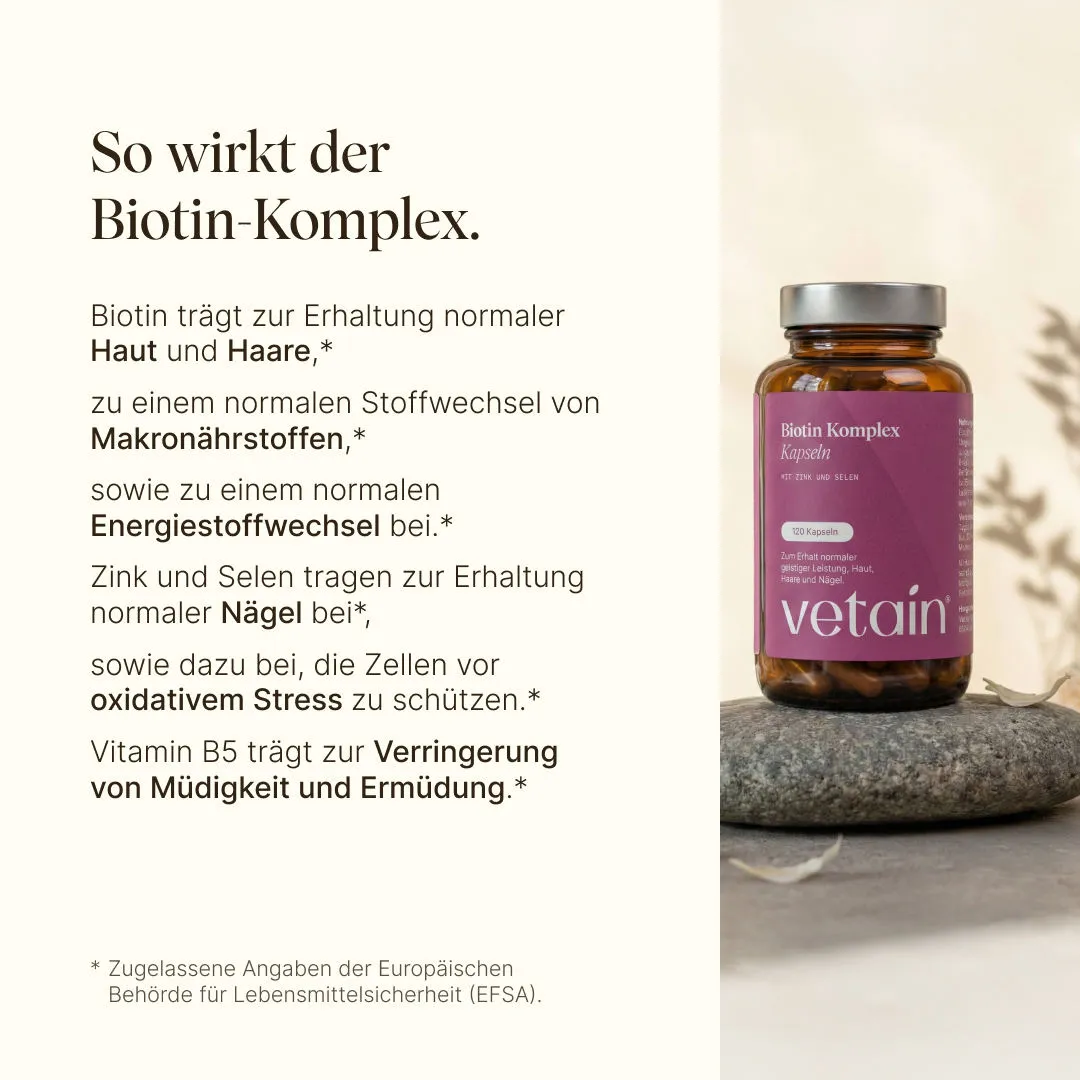 VETAIN Biotin Complex Kapseln 120 Stück hochdosiert