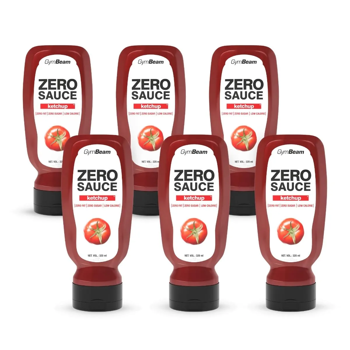GymBeam ZERO Sauce Ketchup 320 ml vegan kalorienarm