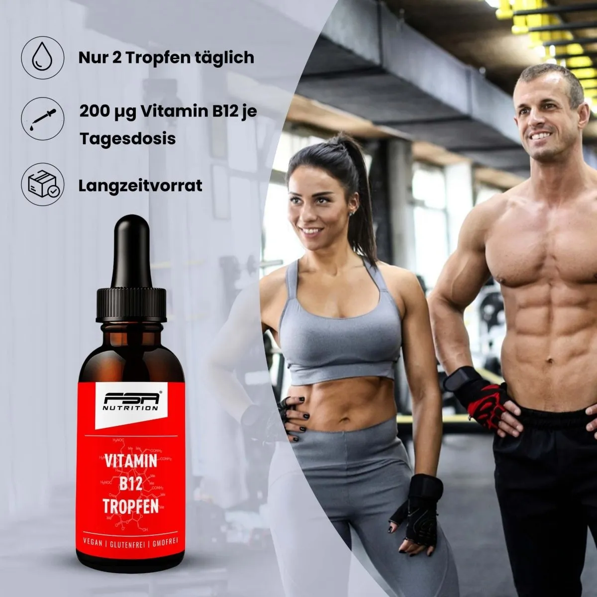 FSA Nutrition Vitamin B12 Tropfen 200 µg 30 ml Glas