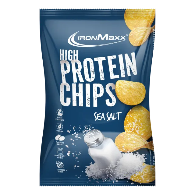 IronMaxx High Protein Potato Chips Sea Salt 60g vegan