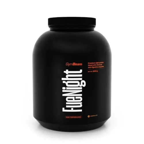 GymBeam FueNight Nachtprotein 2000 g Erdbeere 77% Protein