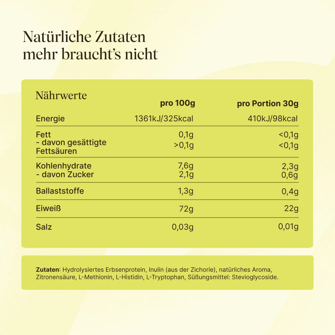 VETAIN Clear Vegan Clear Protein Holunder-Blüte 480g erfrischend