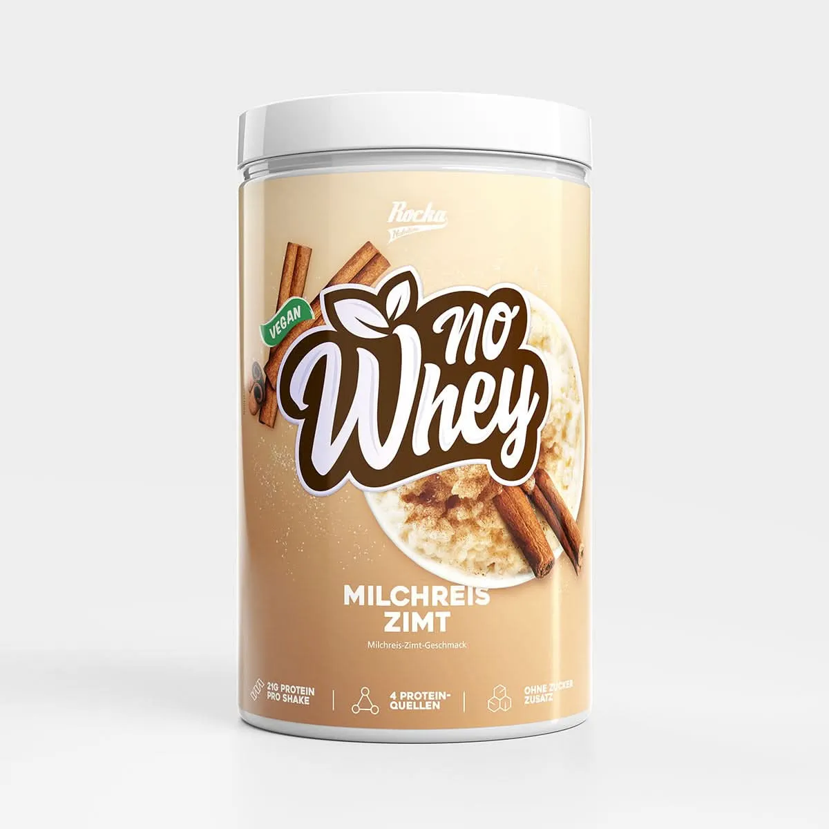 Rocka Nutrition Protein Shake veganes Proteinpulver 900g cremig