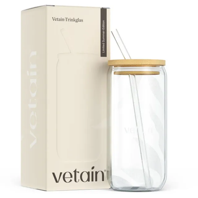 Vetain Summer Edition Trinkglas robust klar