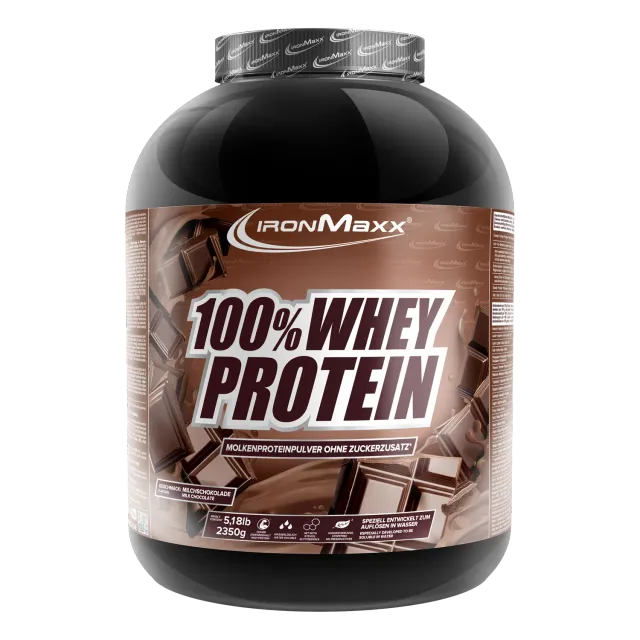 IronMaxx 100% Whey Proteinpulver 2350g Milchschokolade