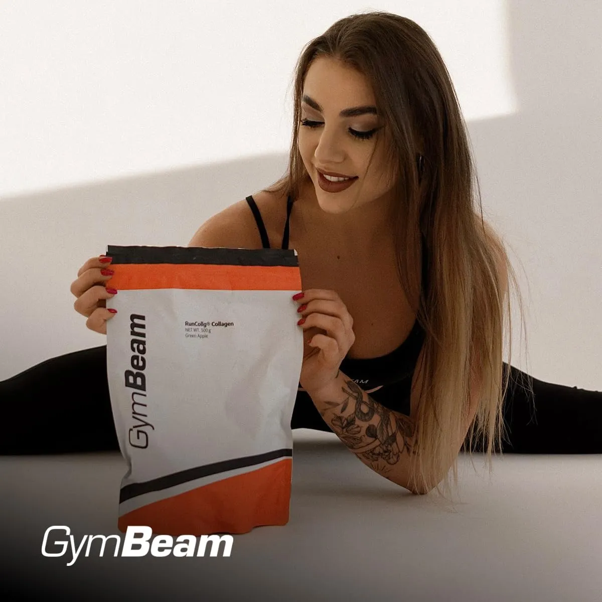GymBeam RunCollg Kollagen Pulver Erdbeere Kiwi 500 g