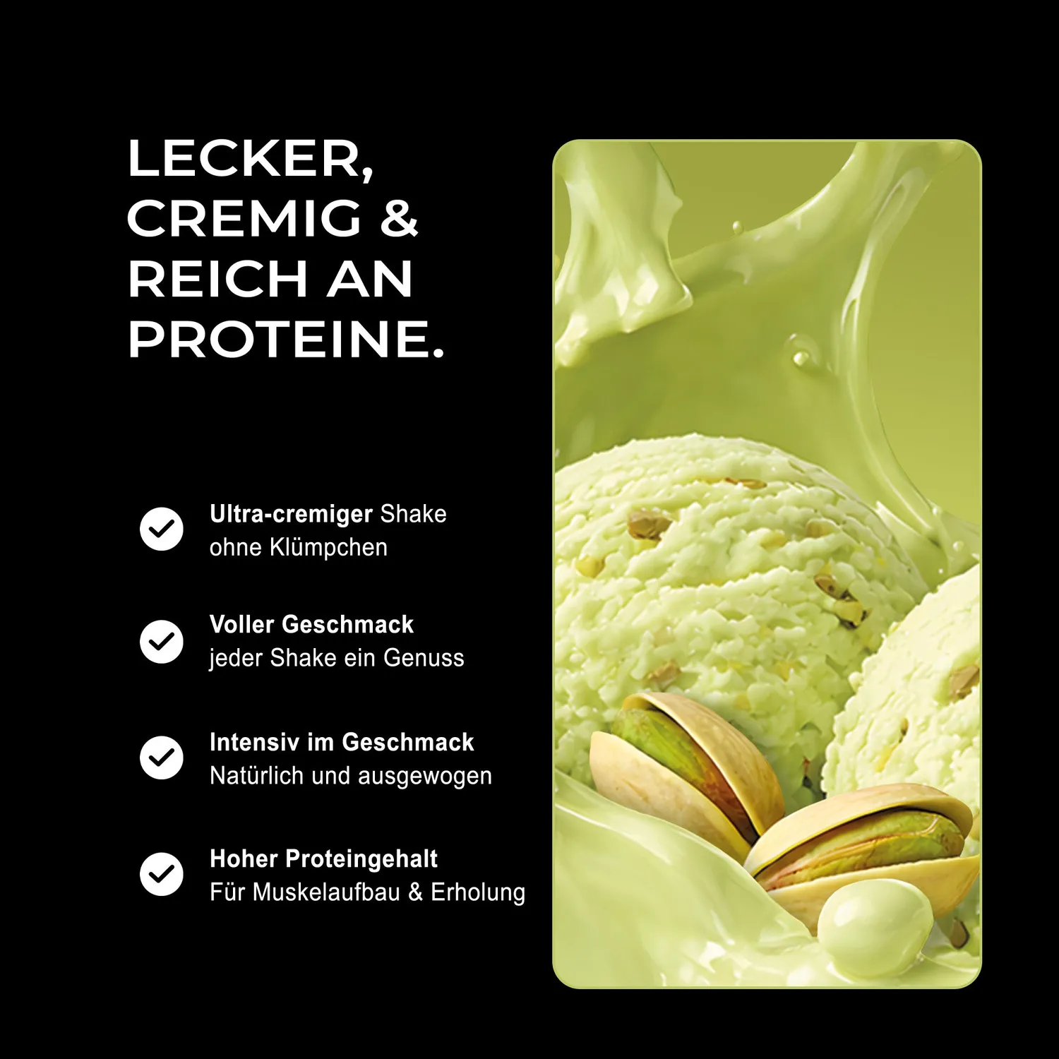 Neosupps Vision Whey Pistachio Protein Pulver 750g Isolat
