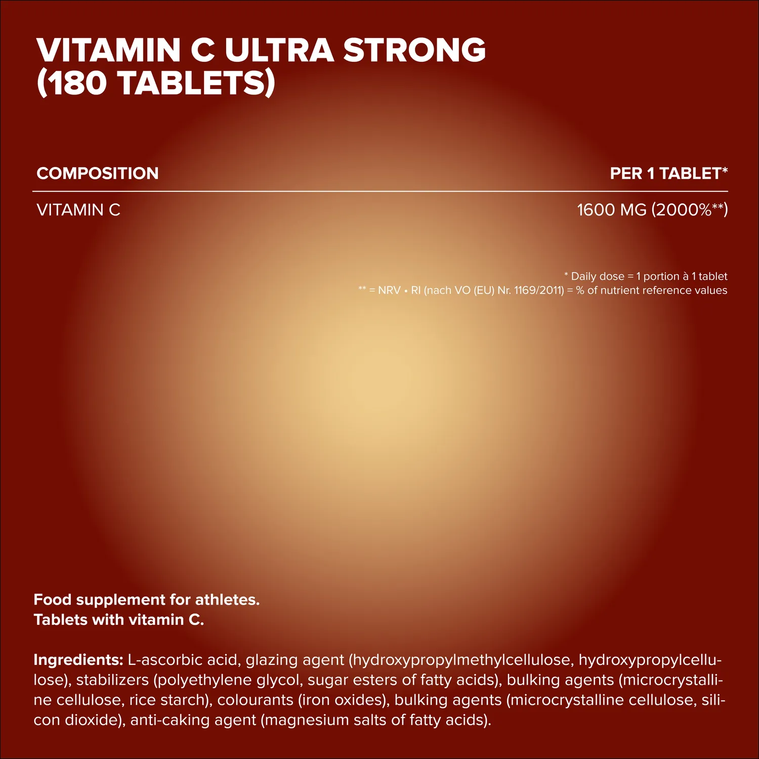 IronMaxx Vitamin C Ultra Strong Tabletten 90 Stück hochdosiert