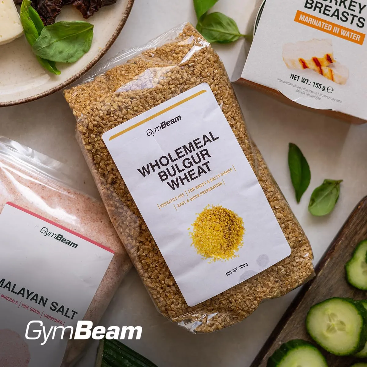 GymBeam Bulgur Vollkornweizen 6 x 500 g ballaststoffreich