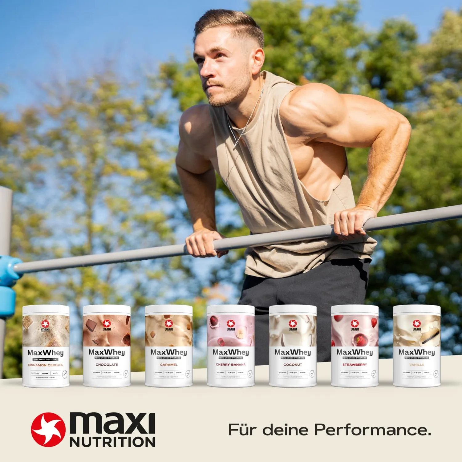 MaxiNutrition MaxWhey Cinnamon Cereal Proteinpulver 420 g Zimt