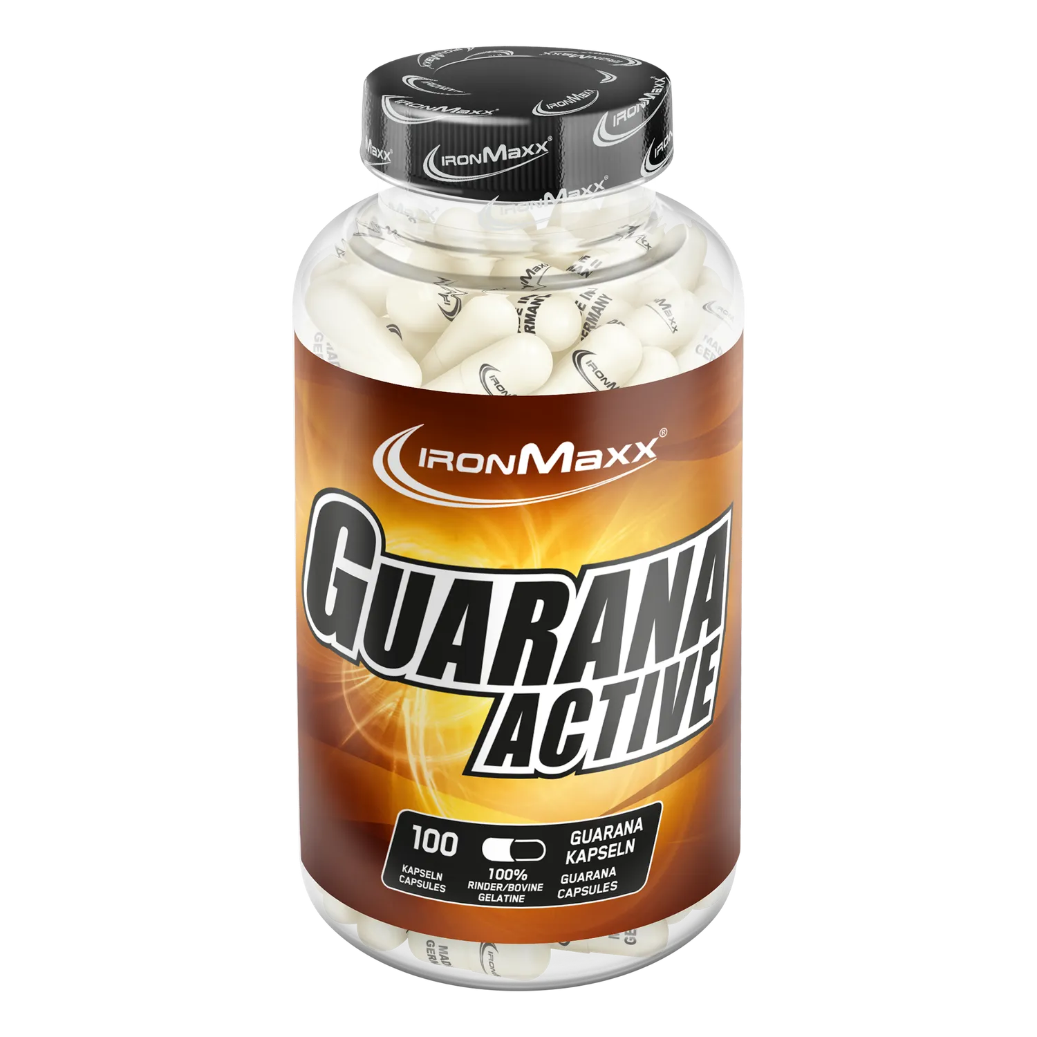 IronMaxx Guarana Active Kapseln 100 Stk natürliches Koffein