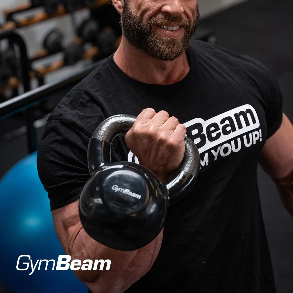 GymBeam Kugelhantel Kettlebell Eisen-Vinyl für Heimtraining