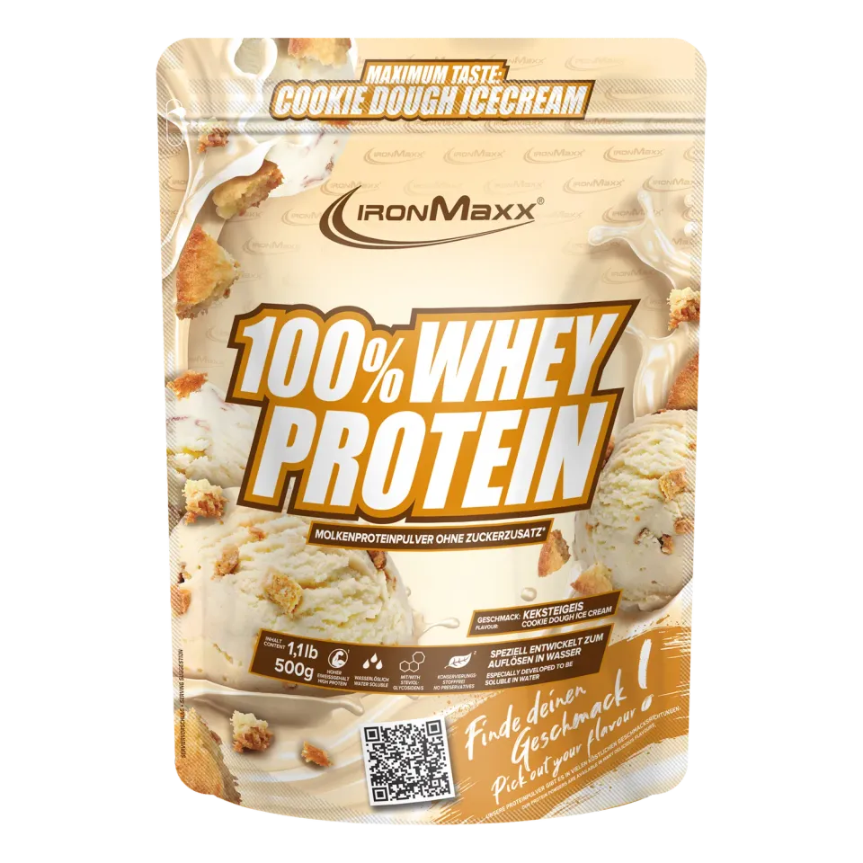 IronMaxx 100% Whey Protein 500g Ice Cream Cookie Dough