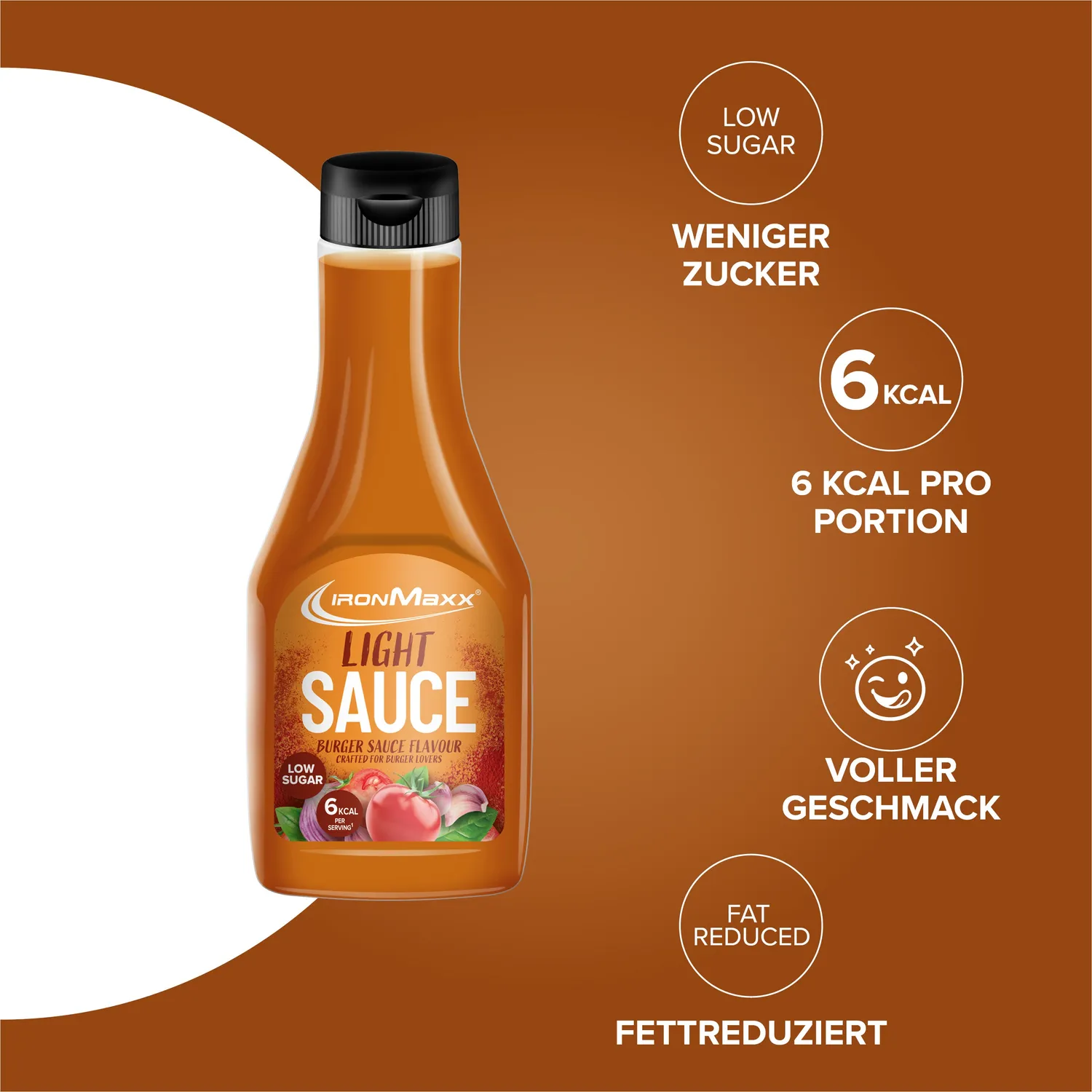 IronMaxx Light Sauce Burger Sauce 285ml kalorienarm