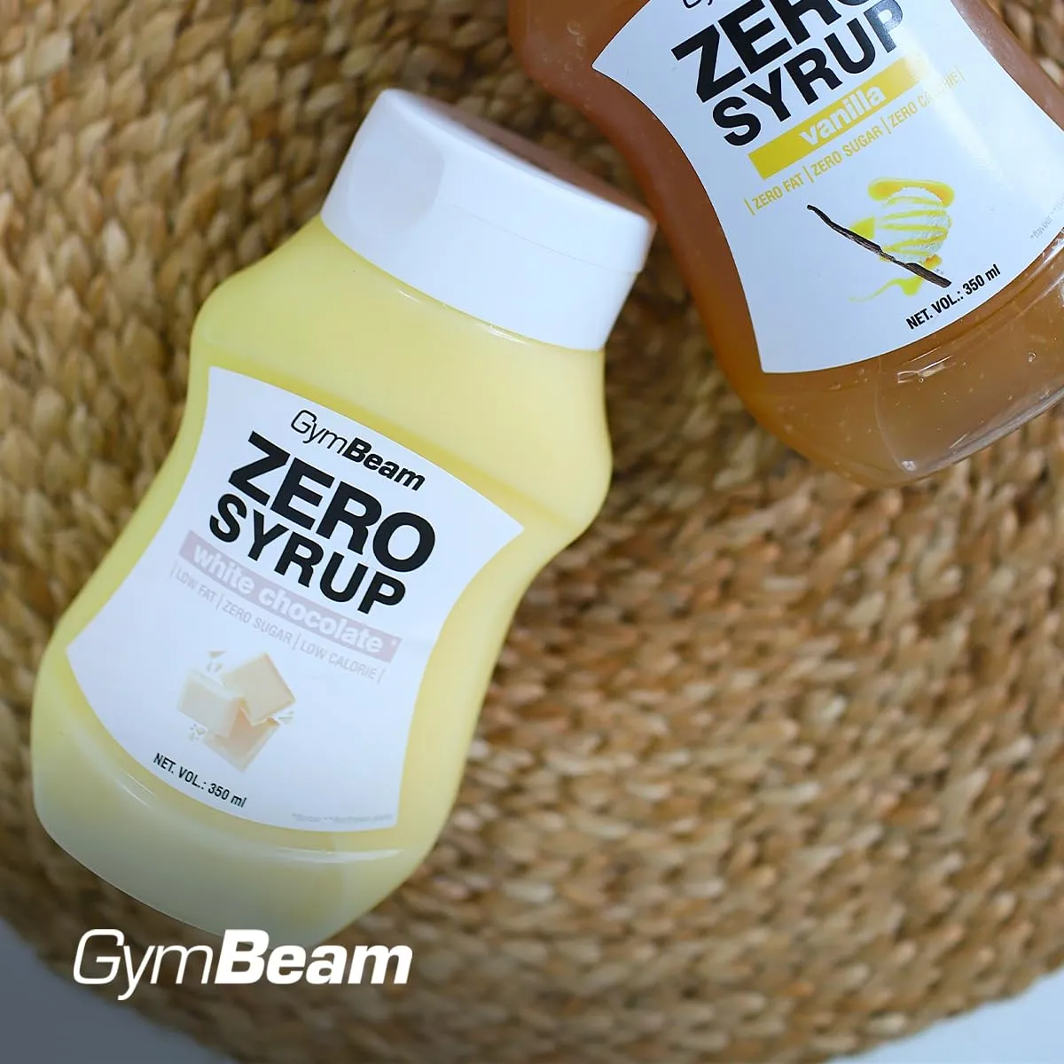 GymBeam Zero Syrup Weiße Schokolade 350 ml Sirup zuckerfrei