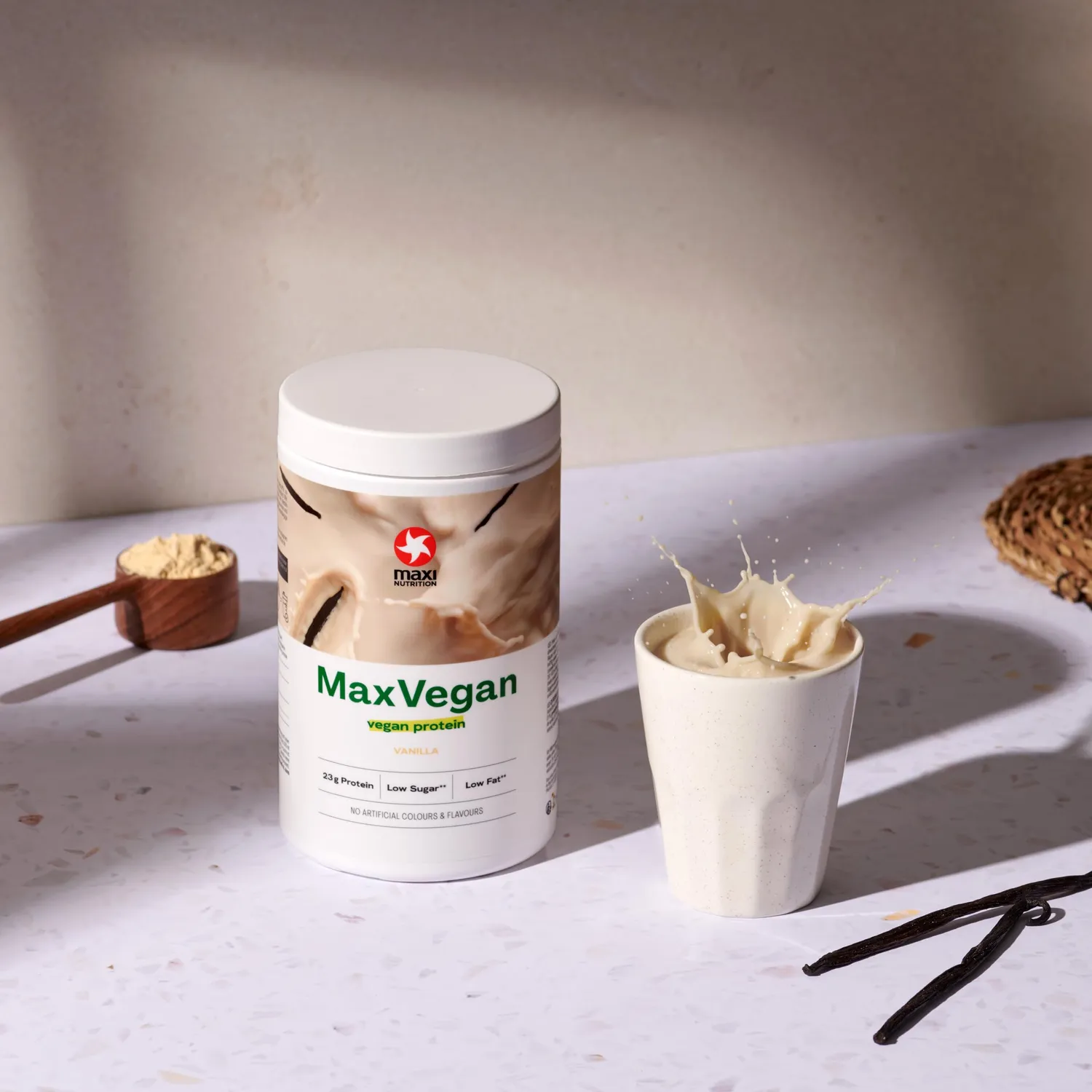 MaxiNutrition MaxVegan Protein Vanille 420g 23g