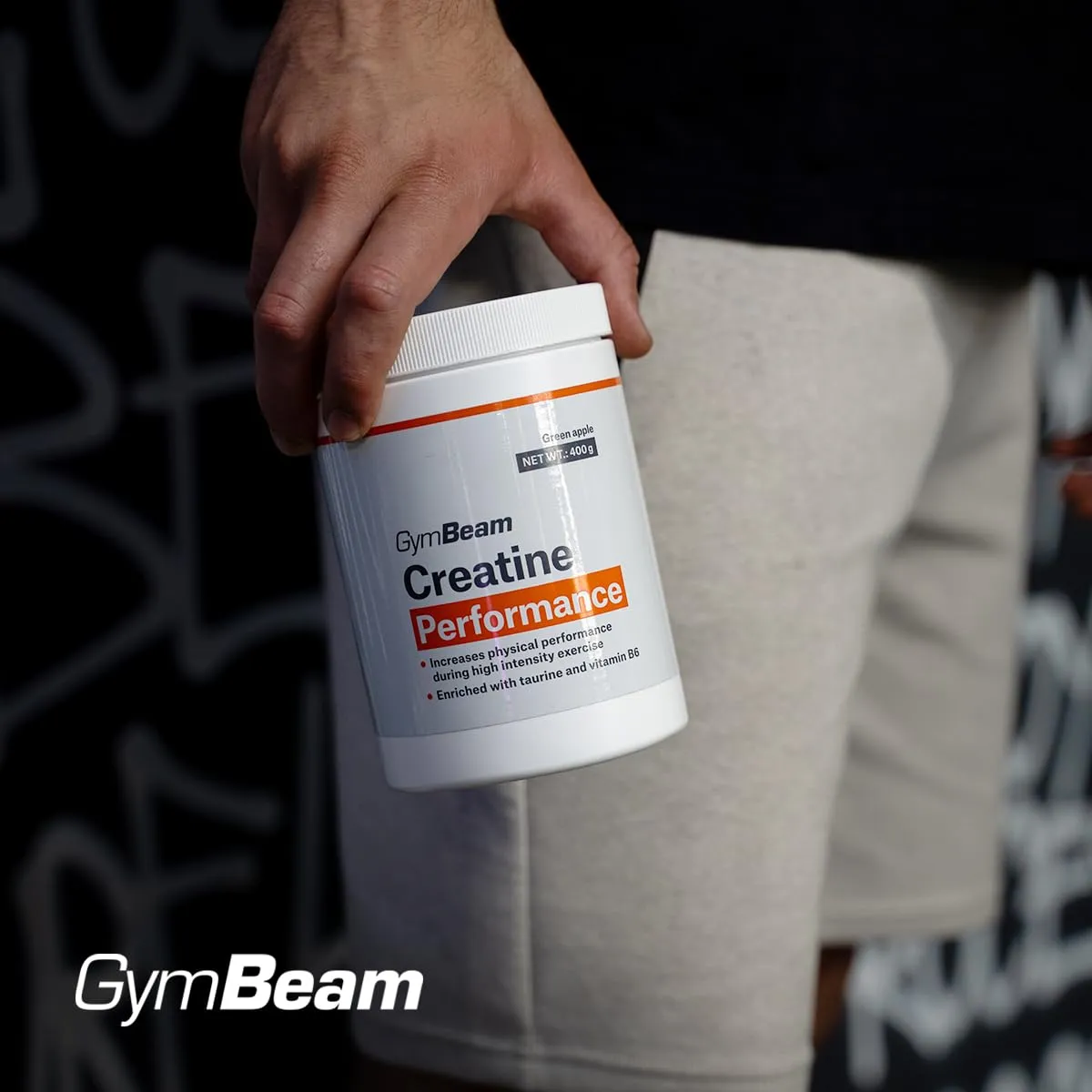 GymBeam Creatine Performance Kreatinpulver 400g neutral mit Taurin