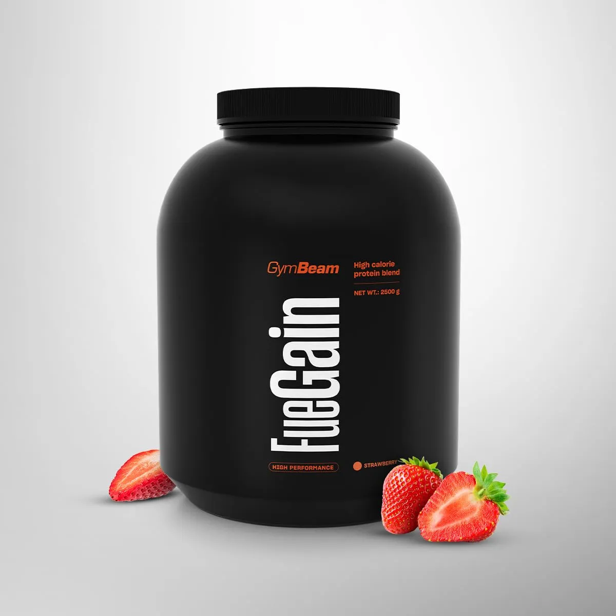 GymBeam FueGain Mass Gainer Erdbeere 2500 g Protein
