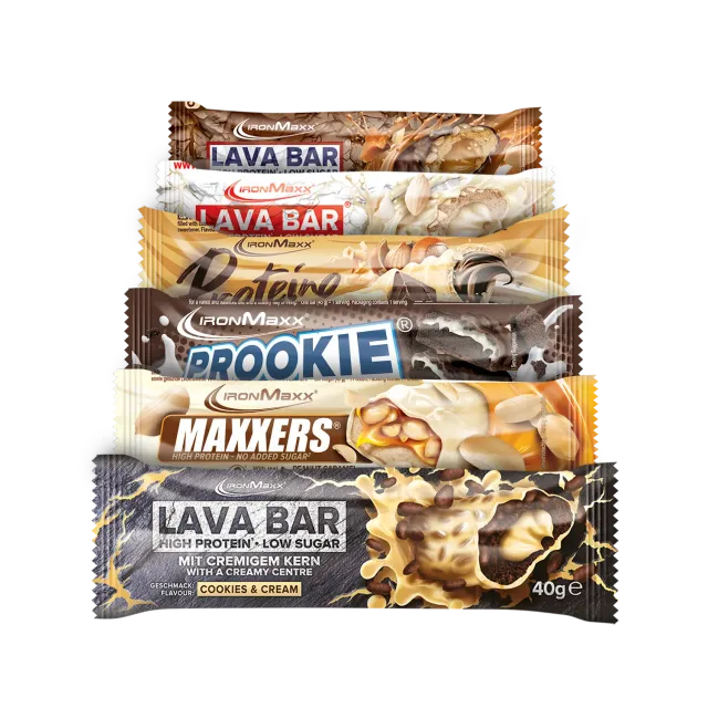 IronMaxx 6er Riegel-Mix A Proteinriegel 6 Stück kurze MHD