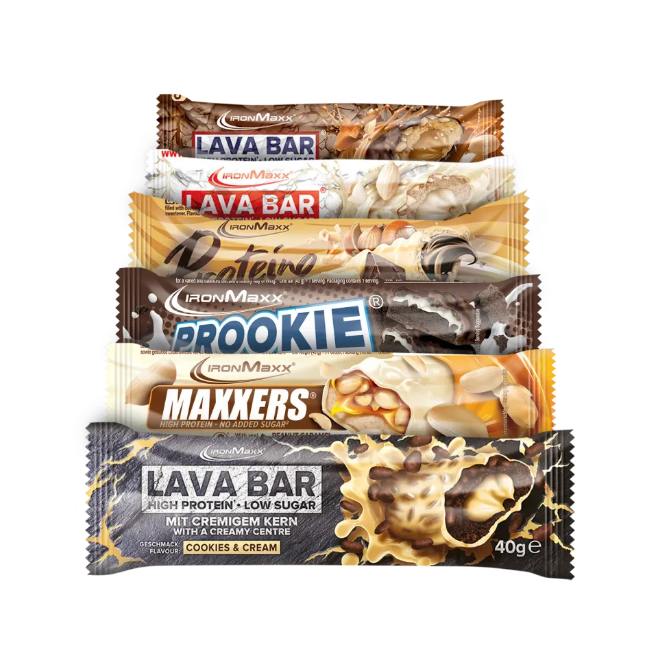 IronMaxx Protein 30 Riegel-Mix B 6er Box kurz MHD