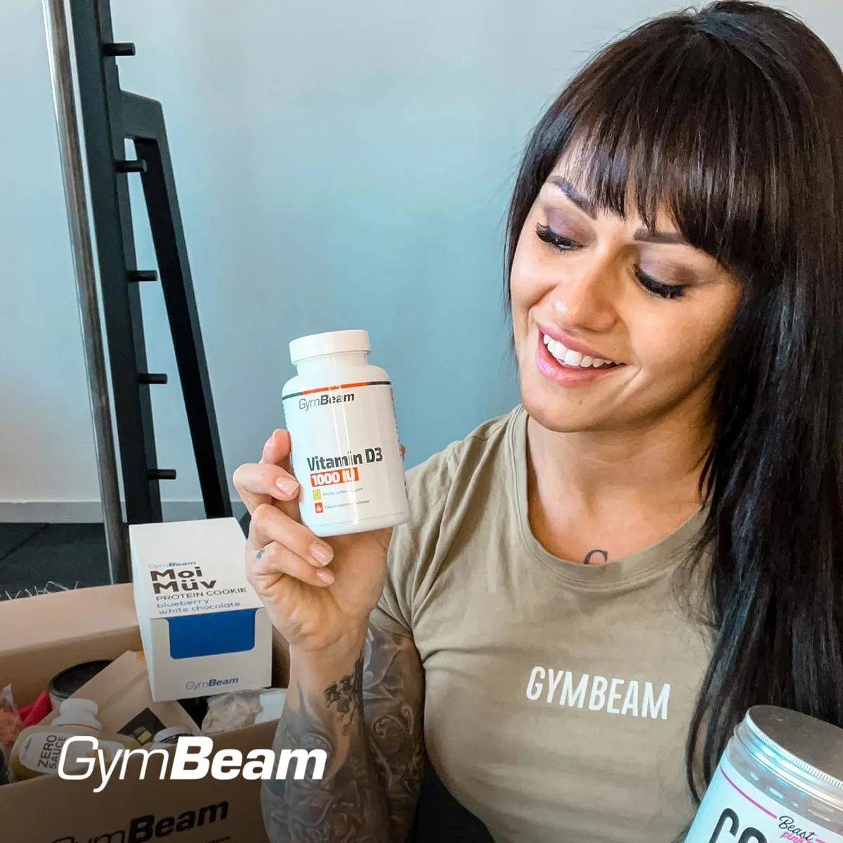 GymBeam Vitamin D3 1000 IU Kapseln 60 Stk Cholecalciferol