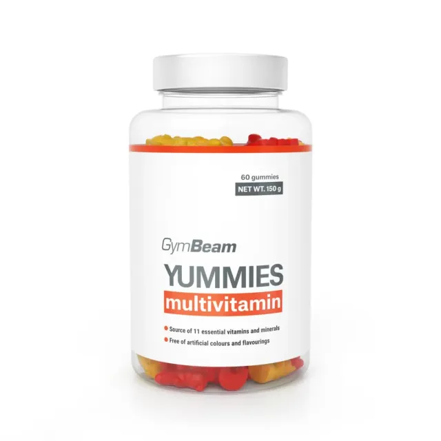 GymBeam Multivitamin Gummies 60 Caps mit 11 Vitaminen