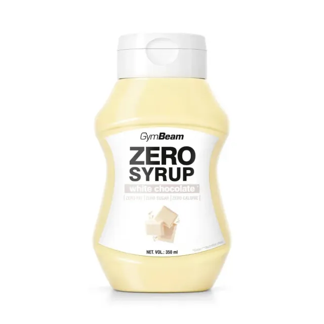 GymBeam Zero Syrup Weiße Schokolade 350 ml Sirup zuckerfrei
