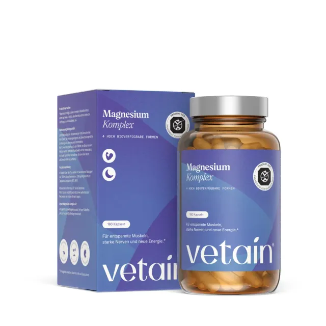 VETAIN Magnesium Complex 180 Kapseln Multi-Form