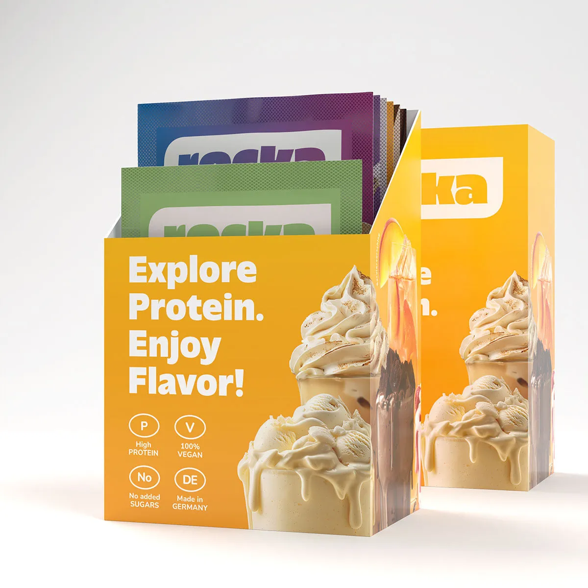 Rocka Nutrition Protein Probierbox 8 Flavors vegan