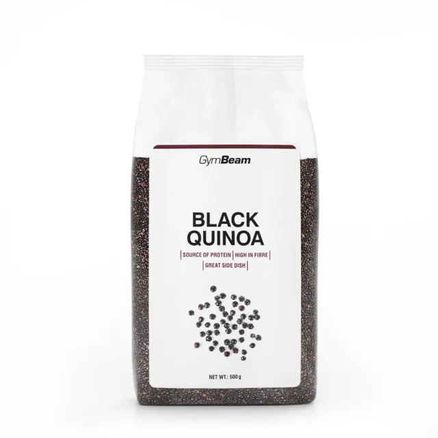 GymBeam Schwarzer Quinoa Pseudogetreide 500 g glutenfrei