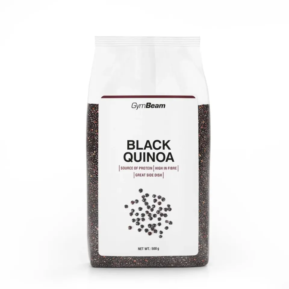 GymBeam Schwarzer Quinoa Pseudogetreide 500 g glutenfrei