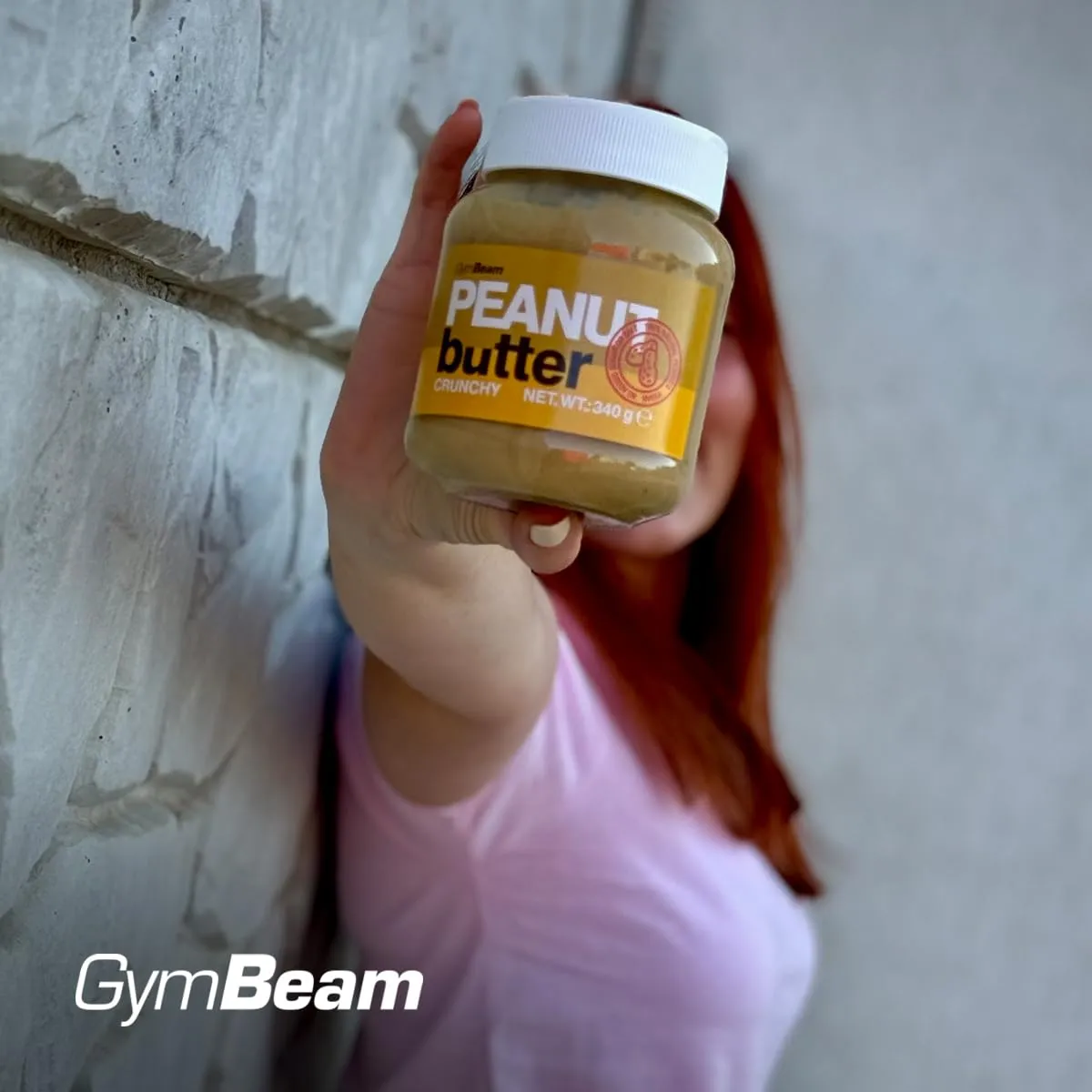 GymBeam Erdnussbutter Crunchy 340g ohne Zuckerzusatz