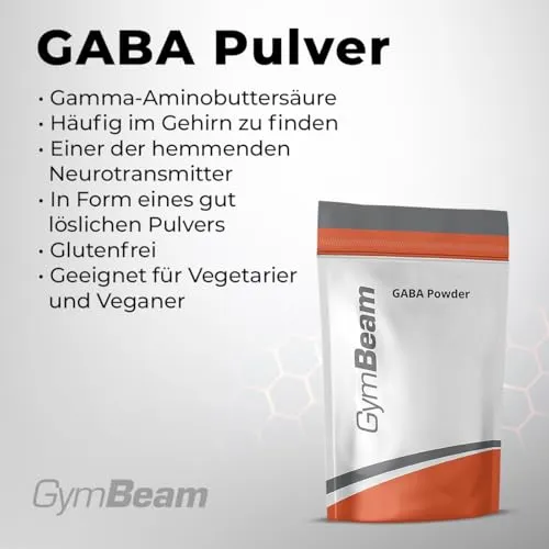 GymBeam GABA Pulver 500 g für Schlaf & Entspannung