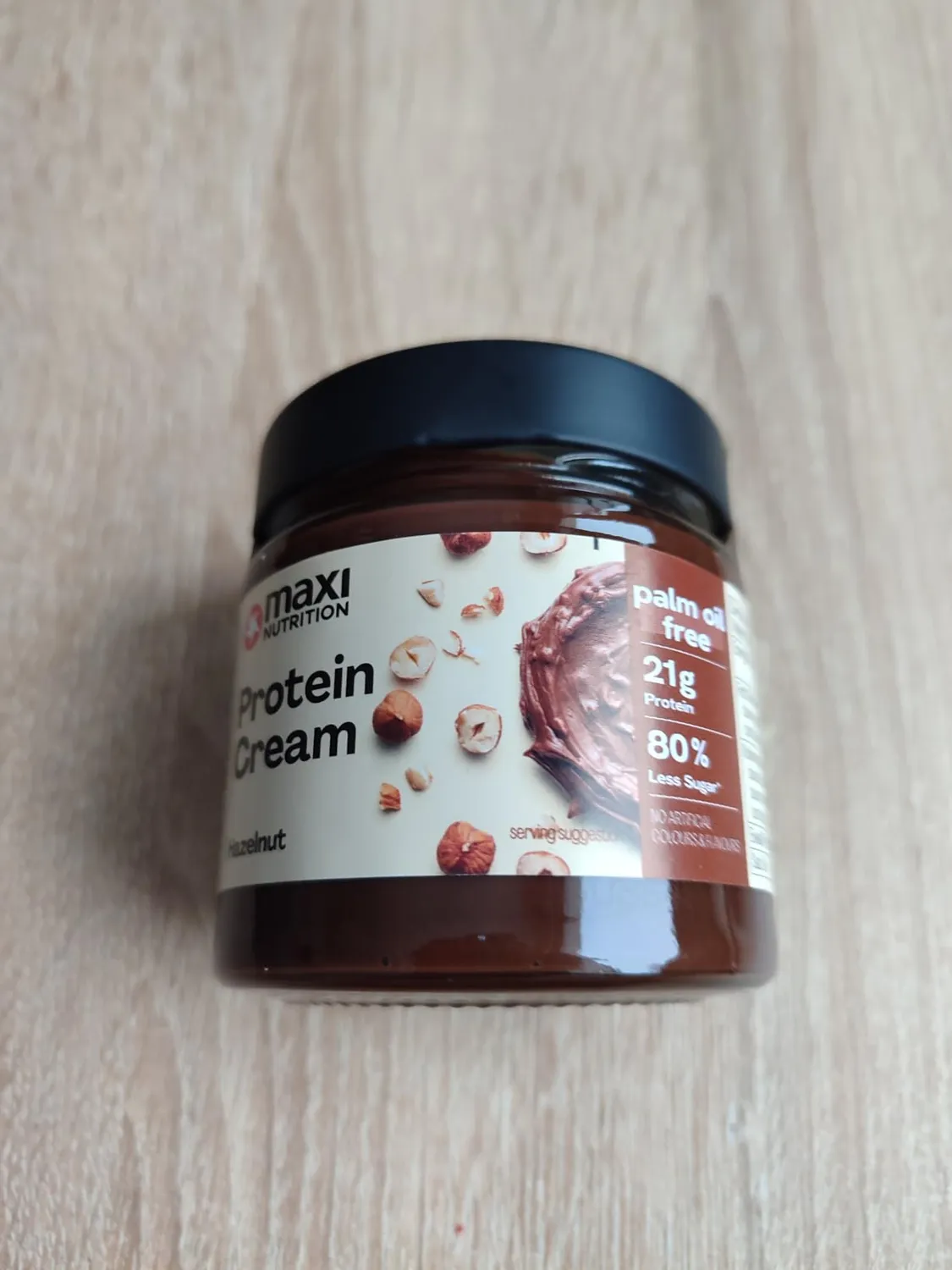 MaxiNutrition Protein Cream Haselnuss-Nougat Aufstrich 200g 21% Protein