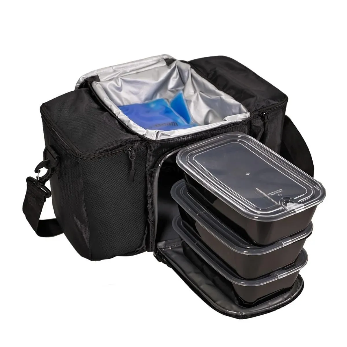 GymBeam Advanced Prep Essenstasche schwarz 3 Boxen