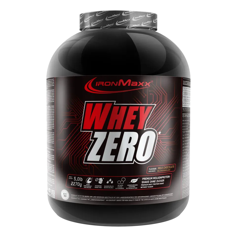 IronMaxx Whey Zero Proteinpulver Milchschokolade 2270g zuckerfrei