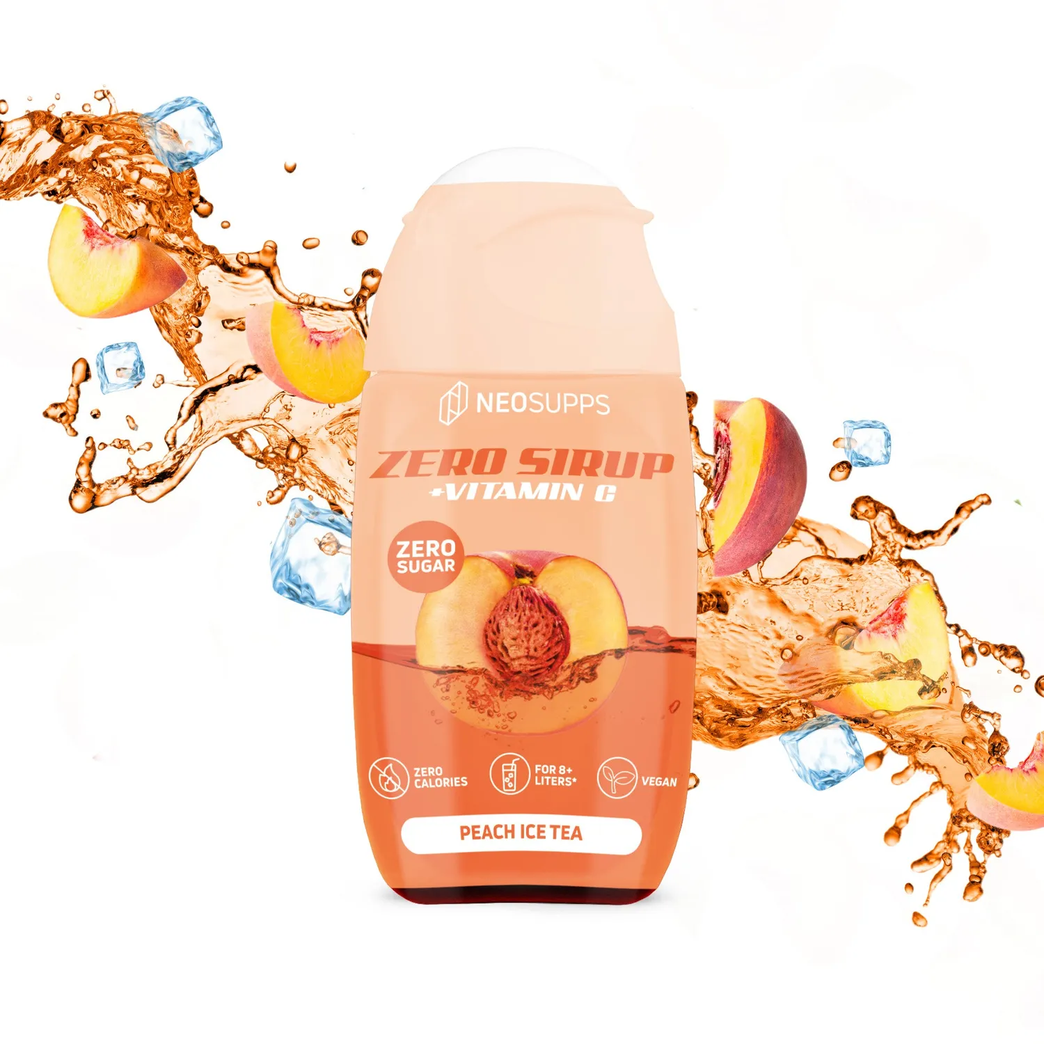 Neosupps Zero Sirup Peach Ice Tea Sirup 65ml zuckerfrei