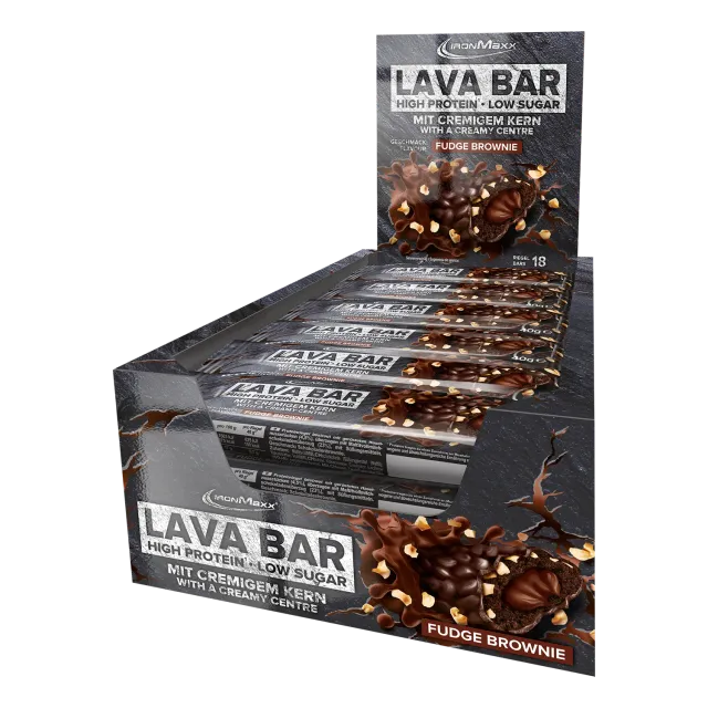 IronMaxx Lava Bar Fudge Brownie 18x40g Proteinriegel