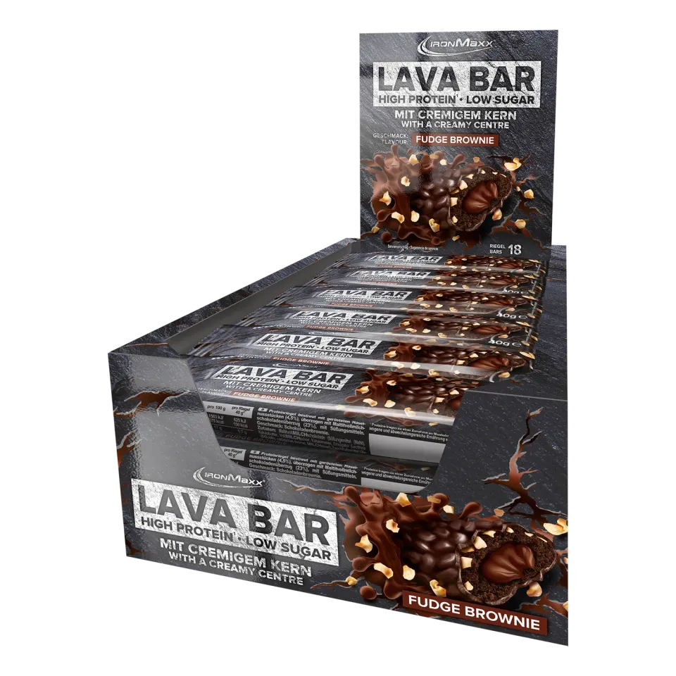 IronMaxx Lava Bar Fudge Brownie 18x40g Proteinriegel