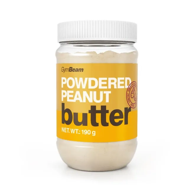 GymBeam Erdnussbutter Pulver 190g proteinreich glutenfrei