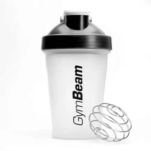 GymBeam Protein Shaker 400ml Transparent mit Spirale