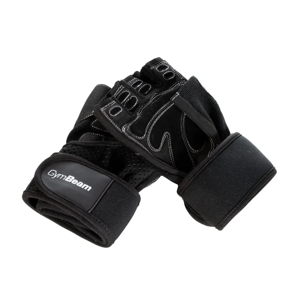 GymBeam Wrap Black Fitnesshandschuhe schwarz