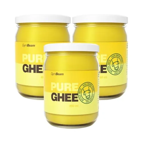 GymBeam Reines Ghee Butterfett 3x450 ml laktosefrei