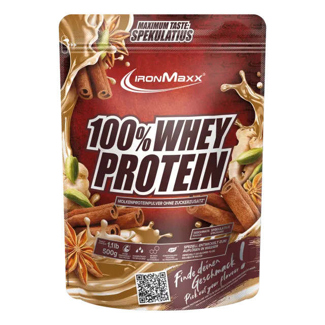 IronMaxx 100% Whey Protein Pulver Spekulatius 500g High Protein