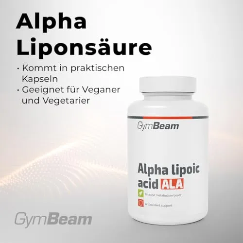GymBeam Alpha-Liponsäure Kapseln 90 Stück vegan Glutathion